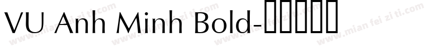 VU Anh Minh Bold字体转换